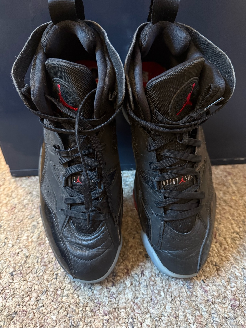 Jordan Jumpman Two Trey Black University Red Men’s Size 11 Sneakers